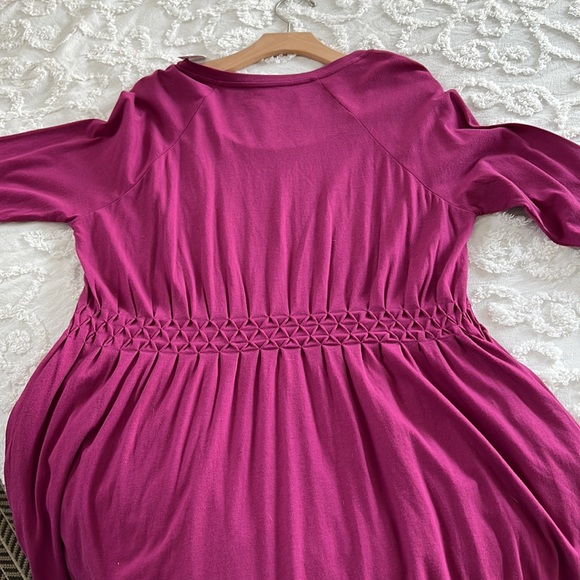 NWT Soft Surroundings Dark Fuchsia
Sylvie Smocked Dress - Picture 5 of 5